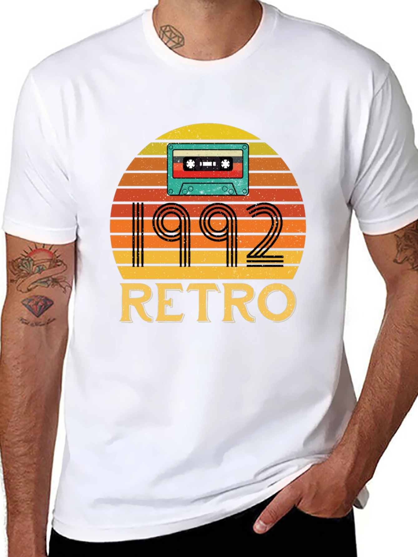 1992 Retro Cassette Tape Graphic T-Shirt
