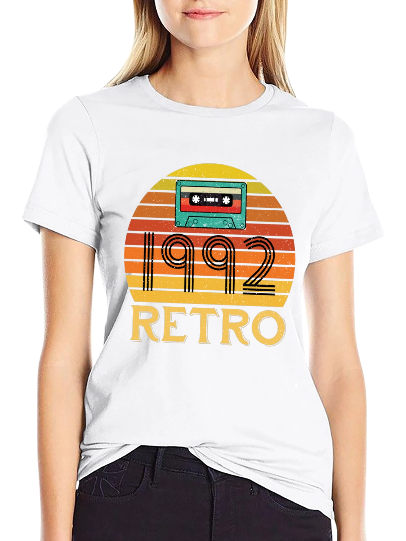1992 Retro Cassette Tape Graphic T-Shirt