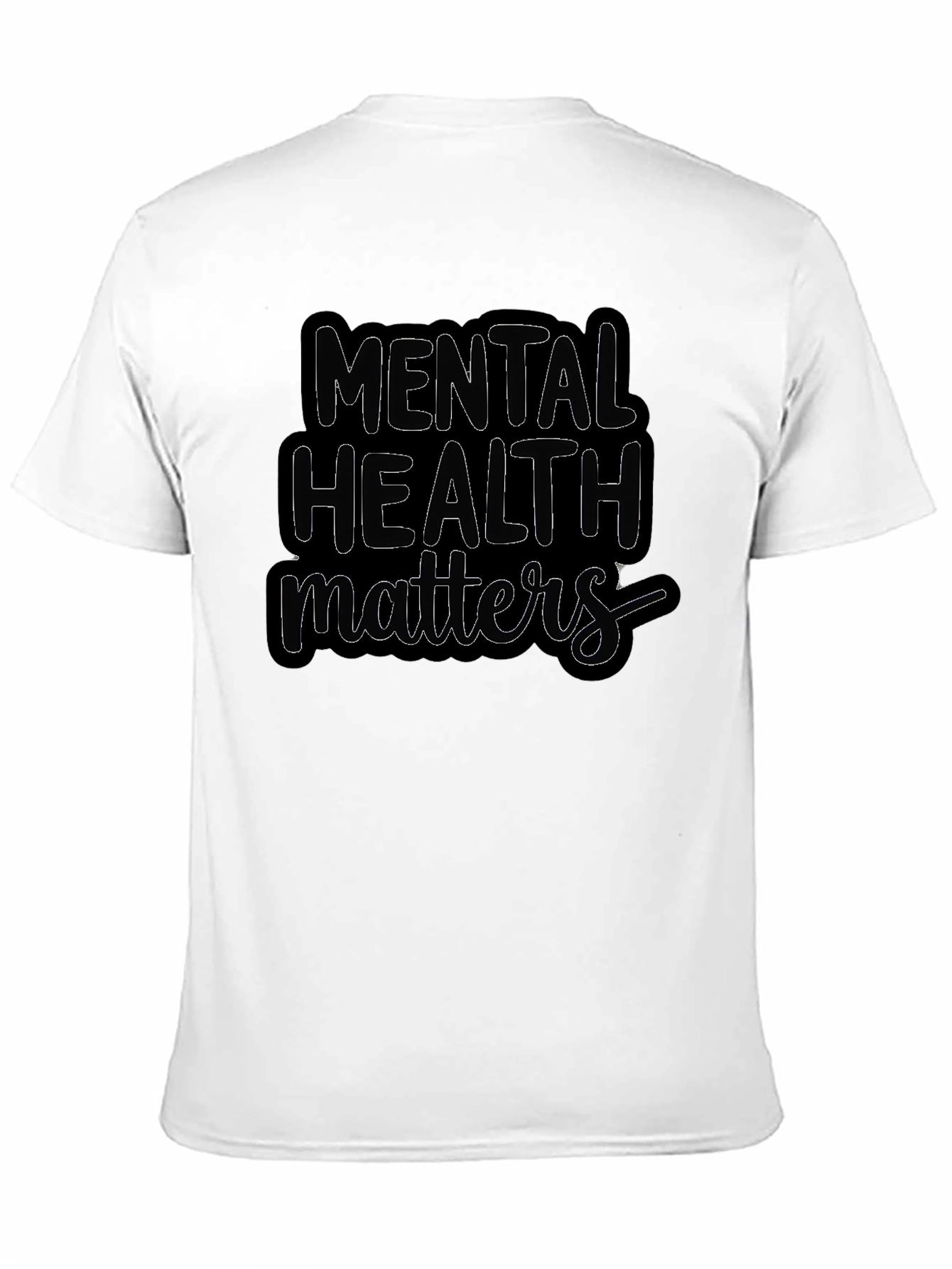 Mental Health Matters Black Graphic T-Shirt
