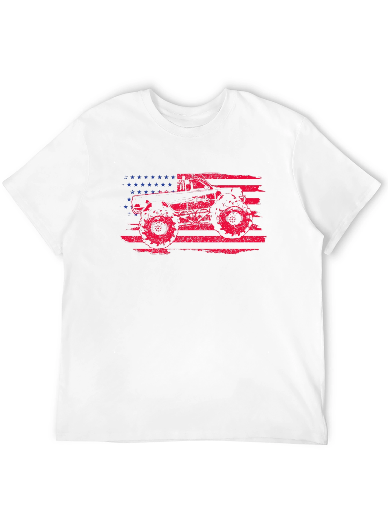 American Flag Monster Truck Graphic Tee