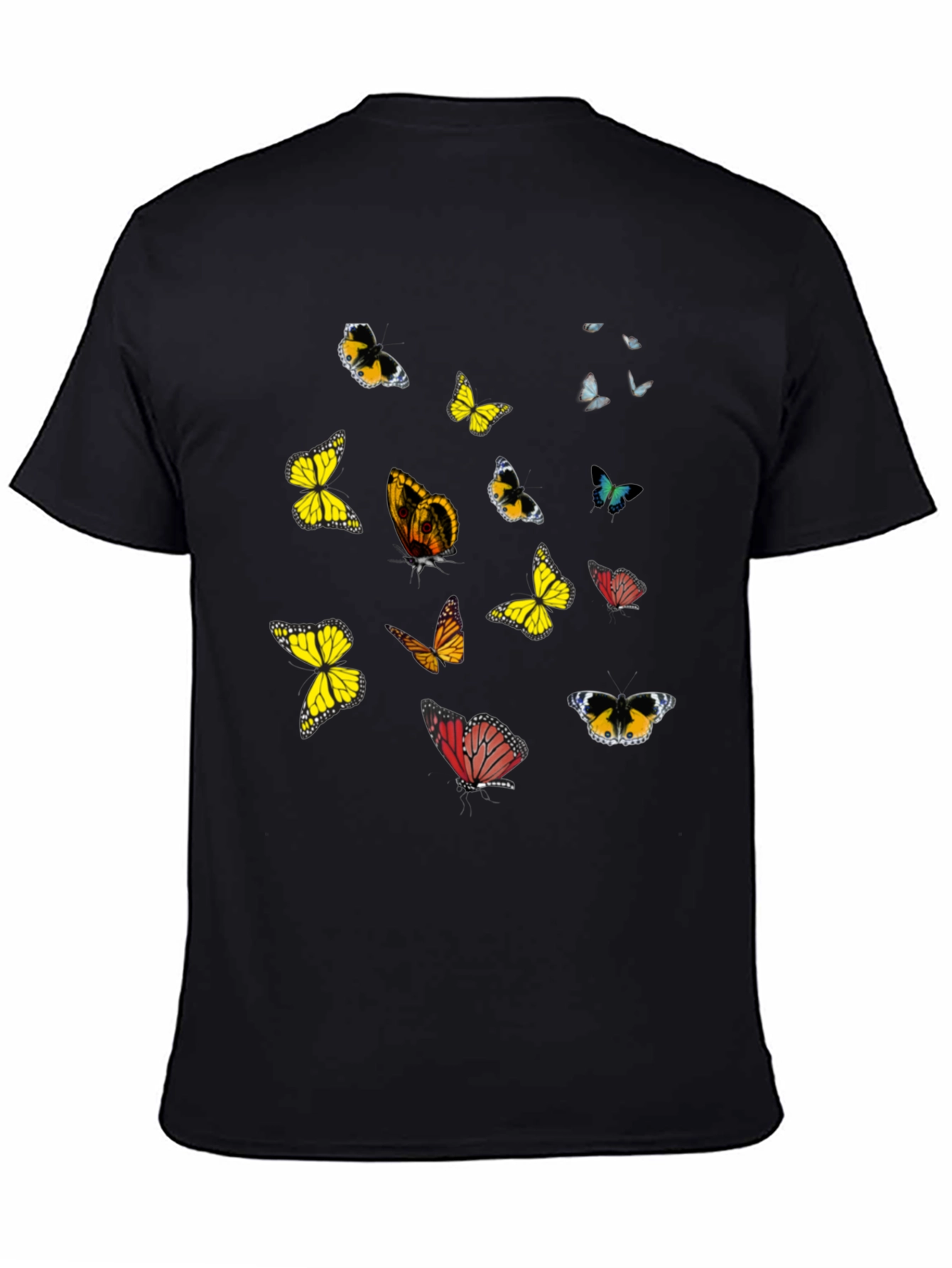 Butterfly Graphic Black T-Shirt