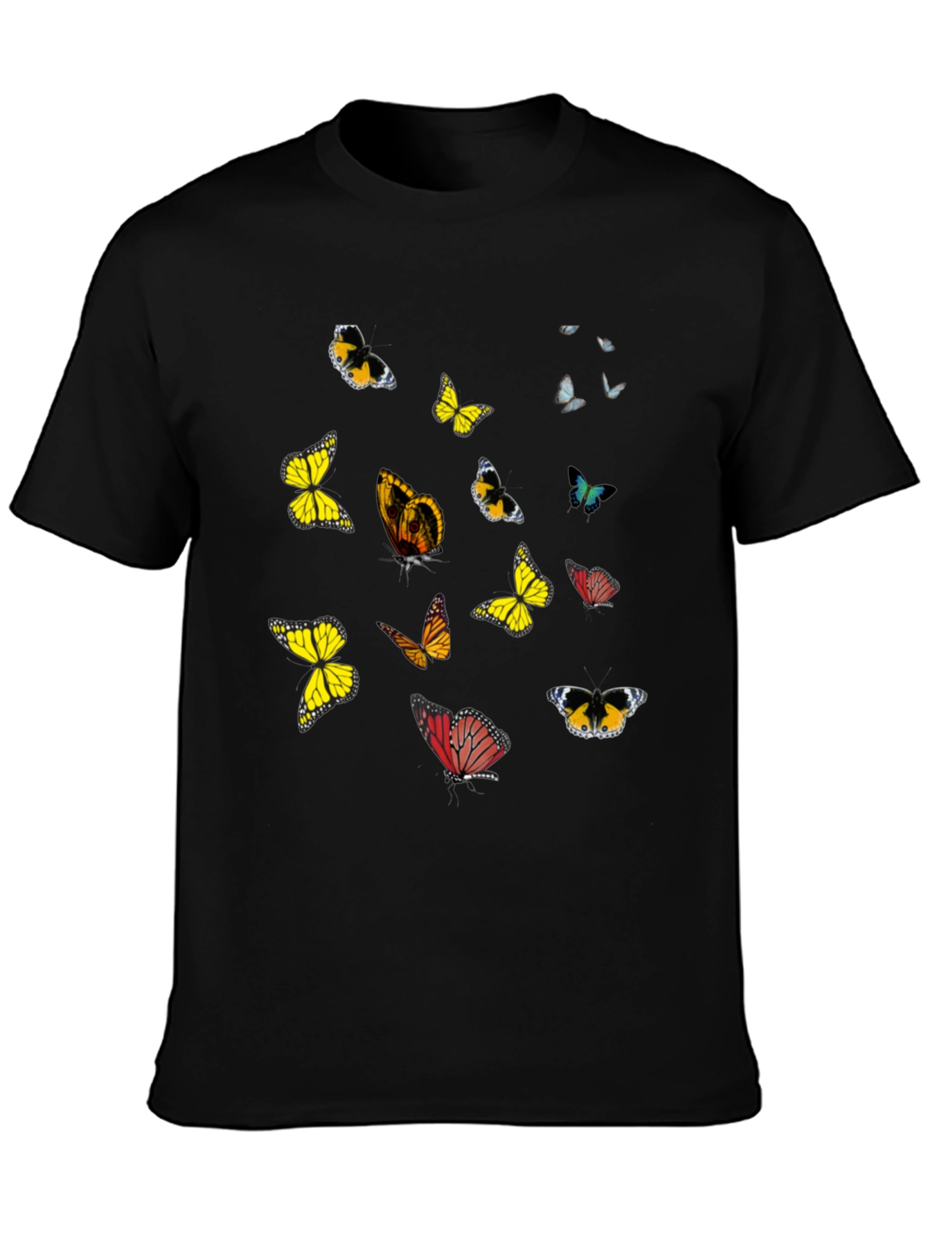 Butterfly Graphic Black T-Shirt