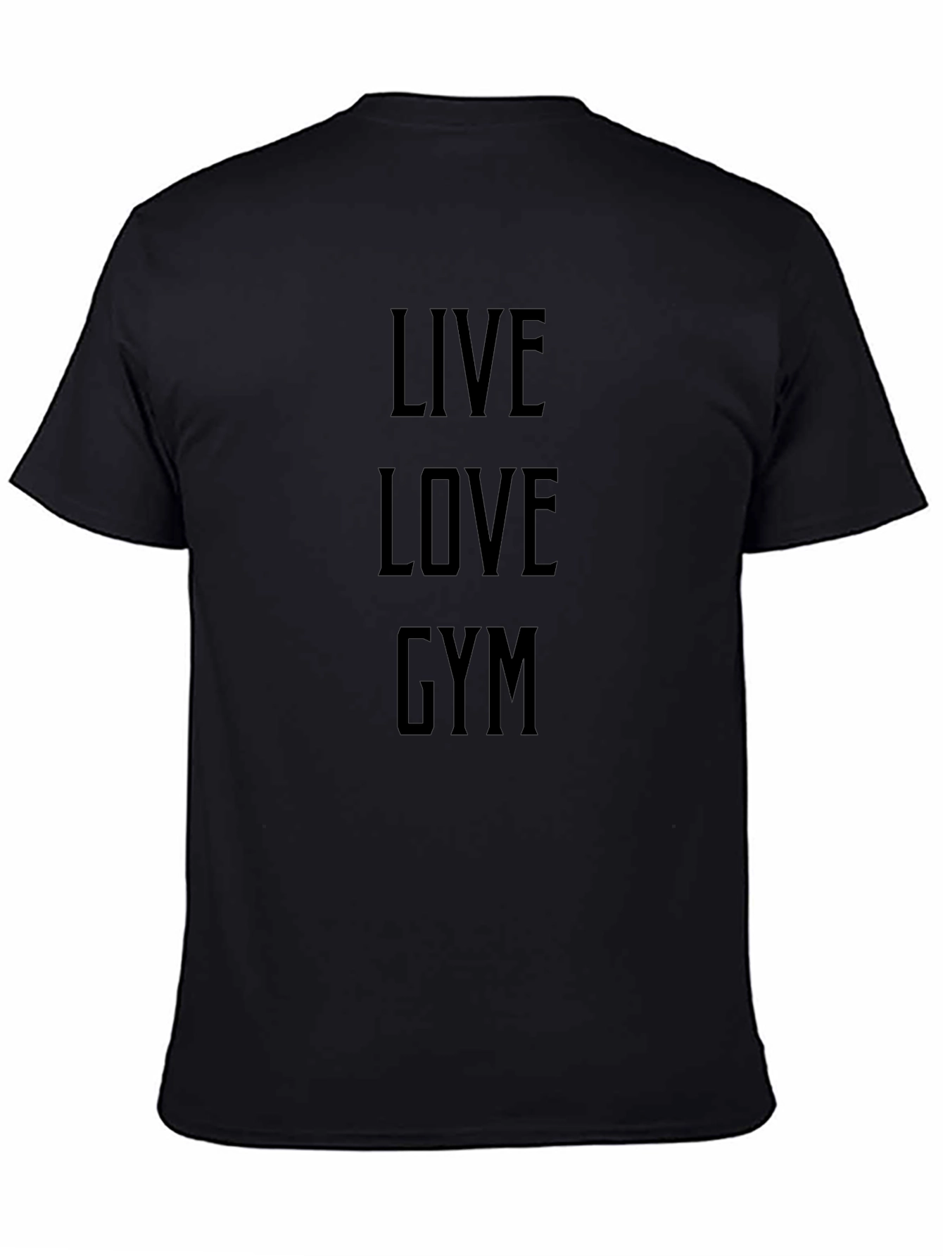 Live Love Gym Black Graphic Tee - Fitness Apparel