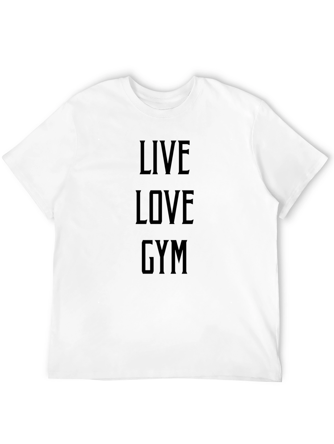 Live Love Gym Black Graphic Tee - Fitness Apparel