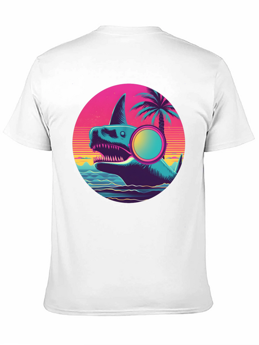 Retro Shark Graphic T-Shirt - Summer Vibes
