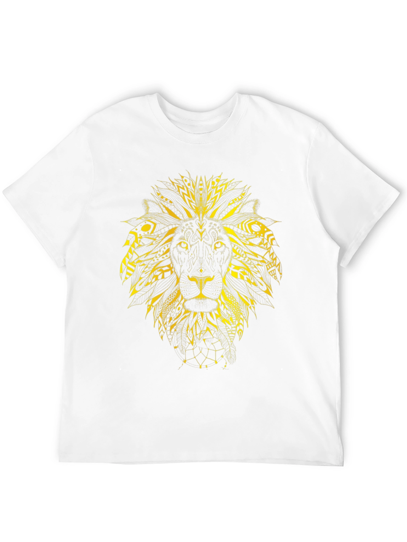 Lion Graphic Print Black Tee