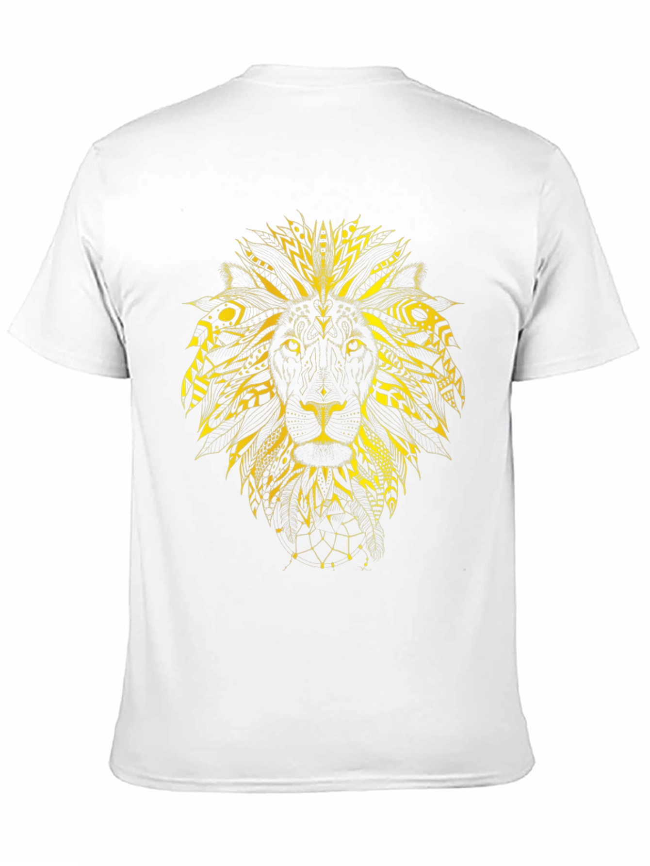 Lion Graphic Print Black Tee