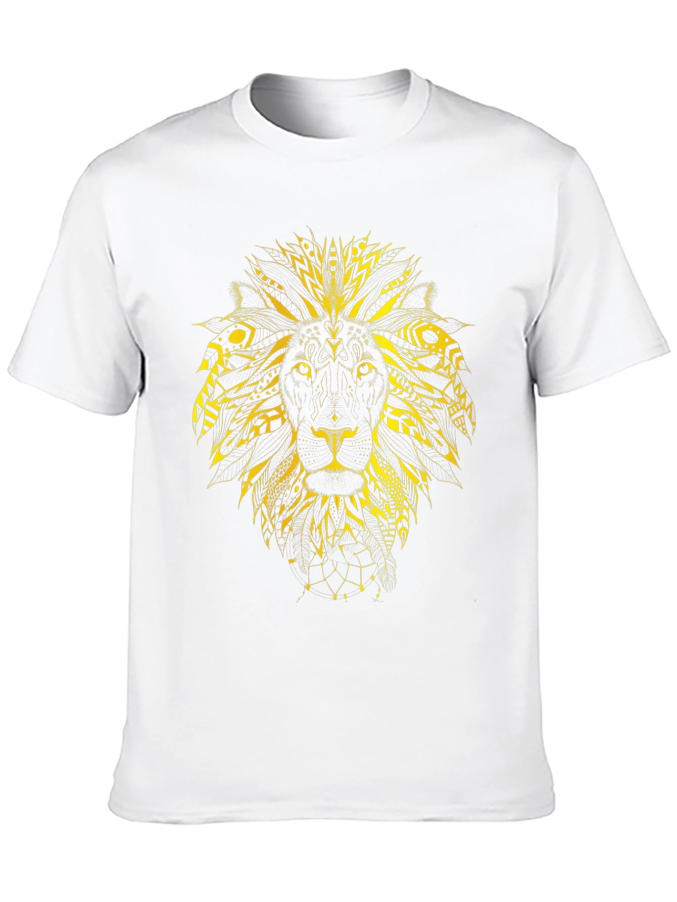 Lion Graphic Print Black Tee