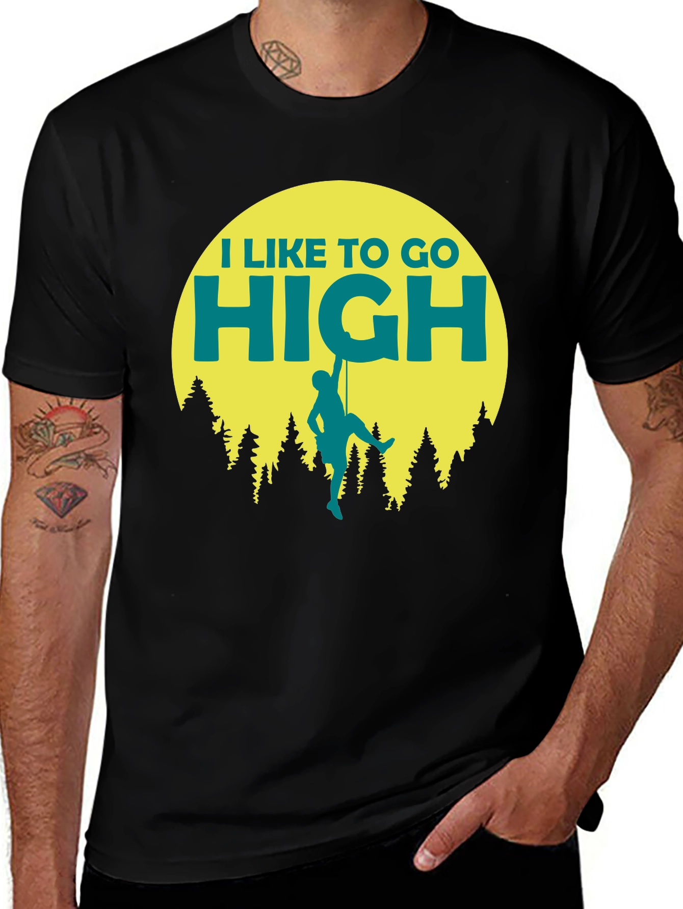 I Like to Go High Climbing T-Shirt