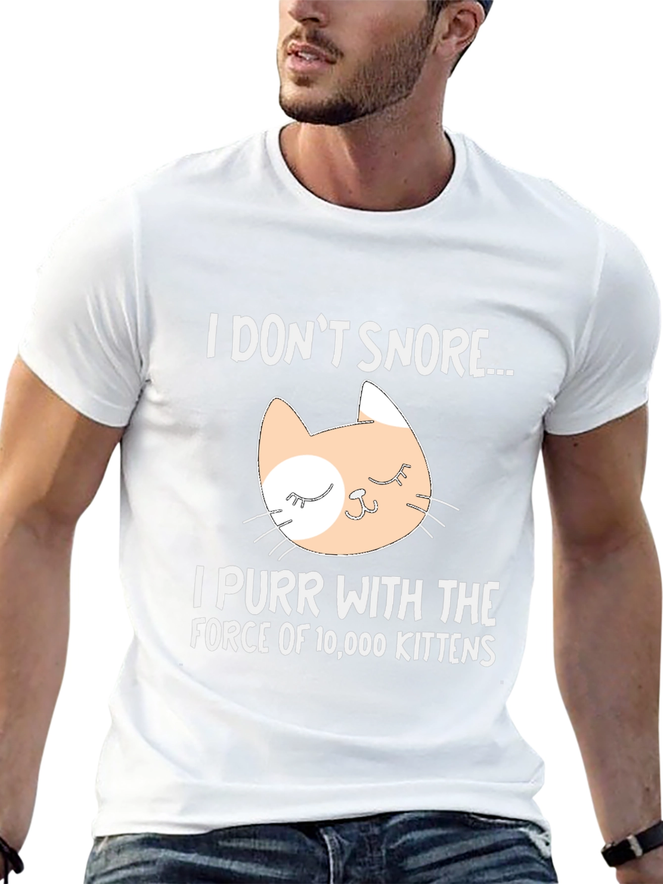 I Dont Snore Cat T-Shirt - Purr Power!
