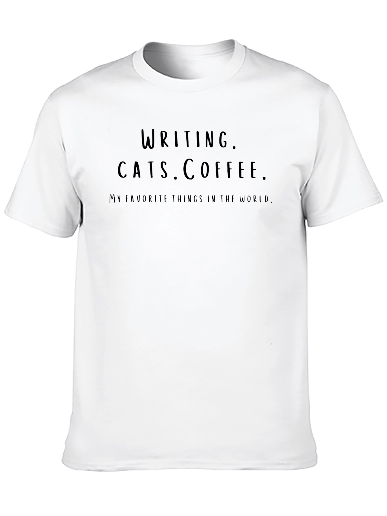 Writing Cats Coffee T-Shirt - Favorite Things Tee