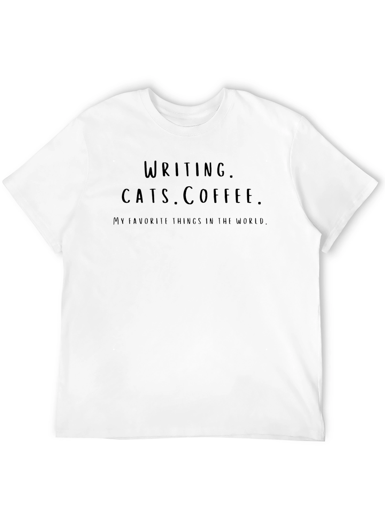 Writing Cats Coffee T-Shirt - Favorite Things Tee