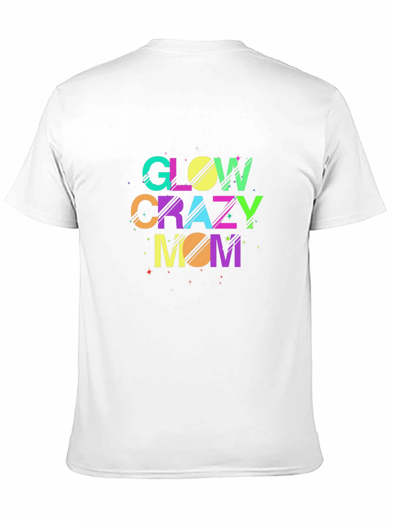 Glow Crazy Mom Black T-Shirt