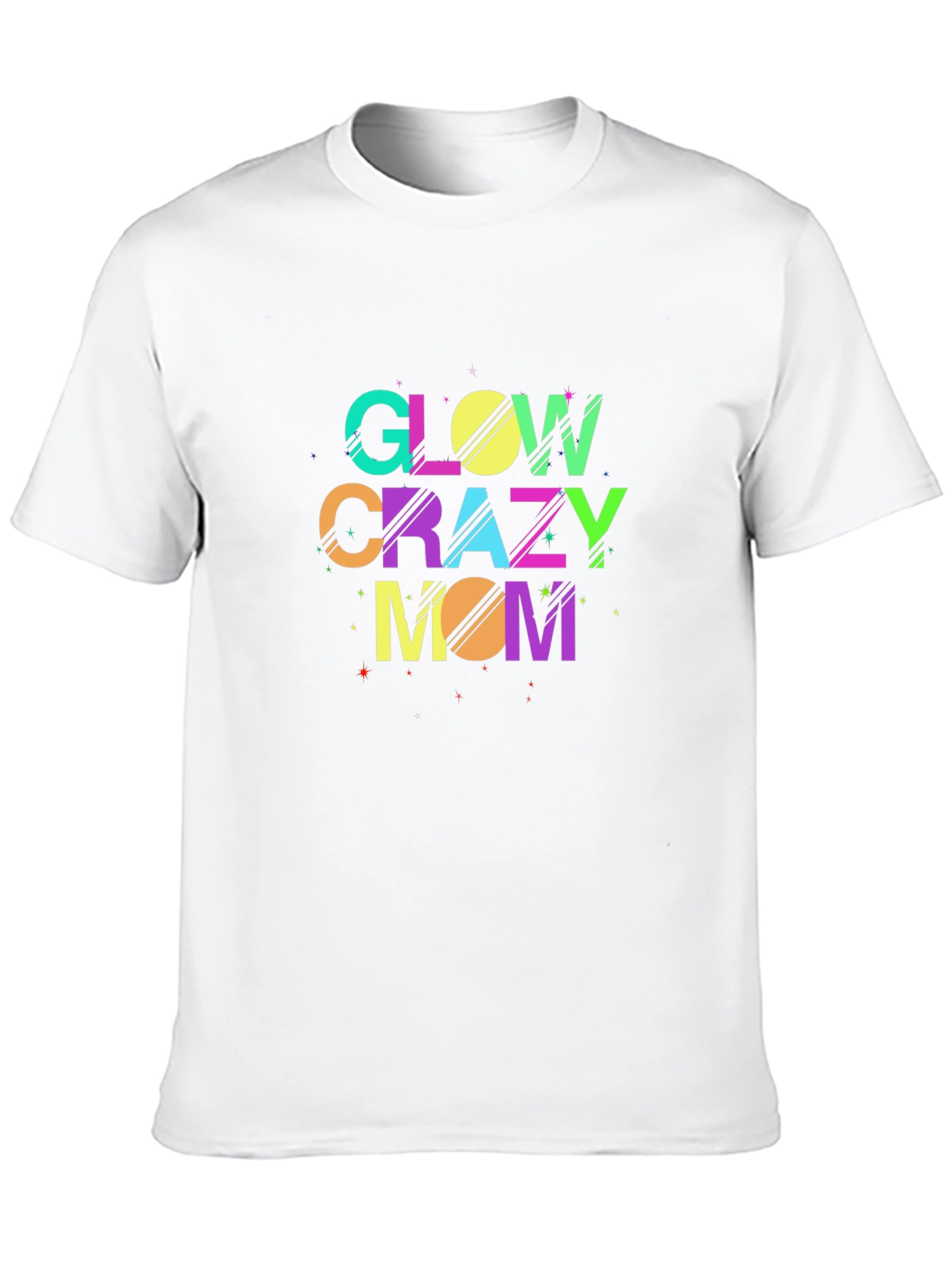 Glow Crazy Mom Black T-Shirt