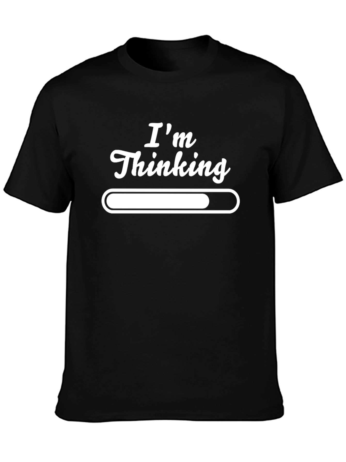Im Thinking Mens Black Graphic Tee