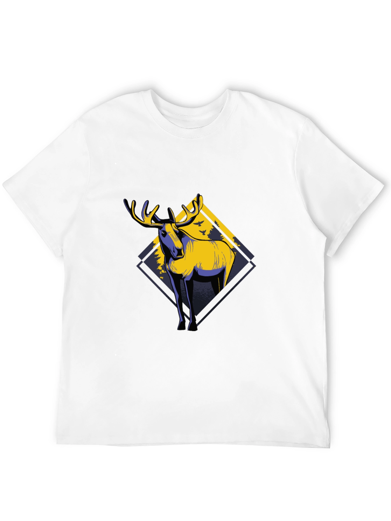 Moose Graphic Black T-Shirt