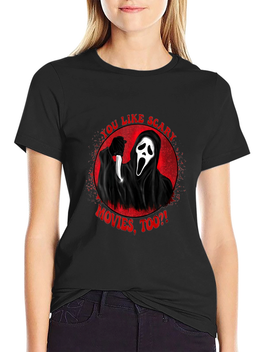Scream Movie Graphic T-Shirt - You Like Scary Movies?