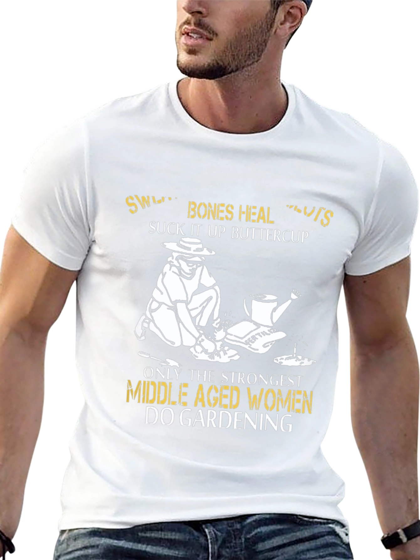 Gardening Women T-Shirt - Strong Middle Aged Design
