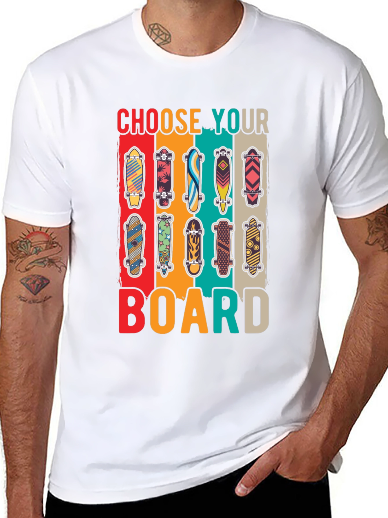Choose Your Board T-Shirt - Skateboard Lover Tee