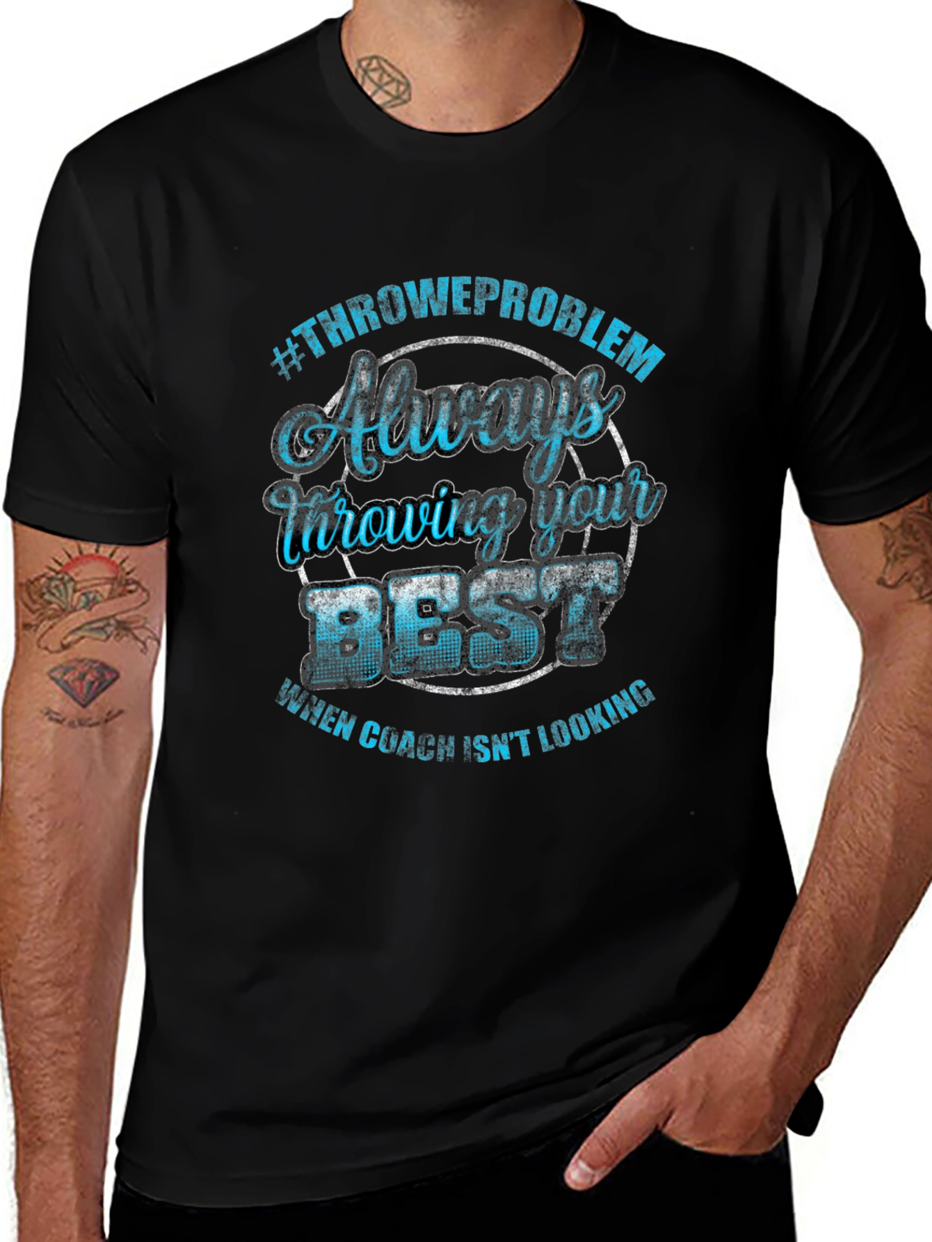 Throwing Best T-Shirt Funny Coach Tee