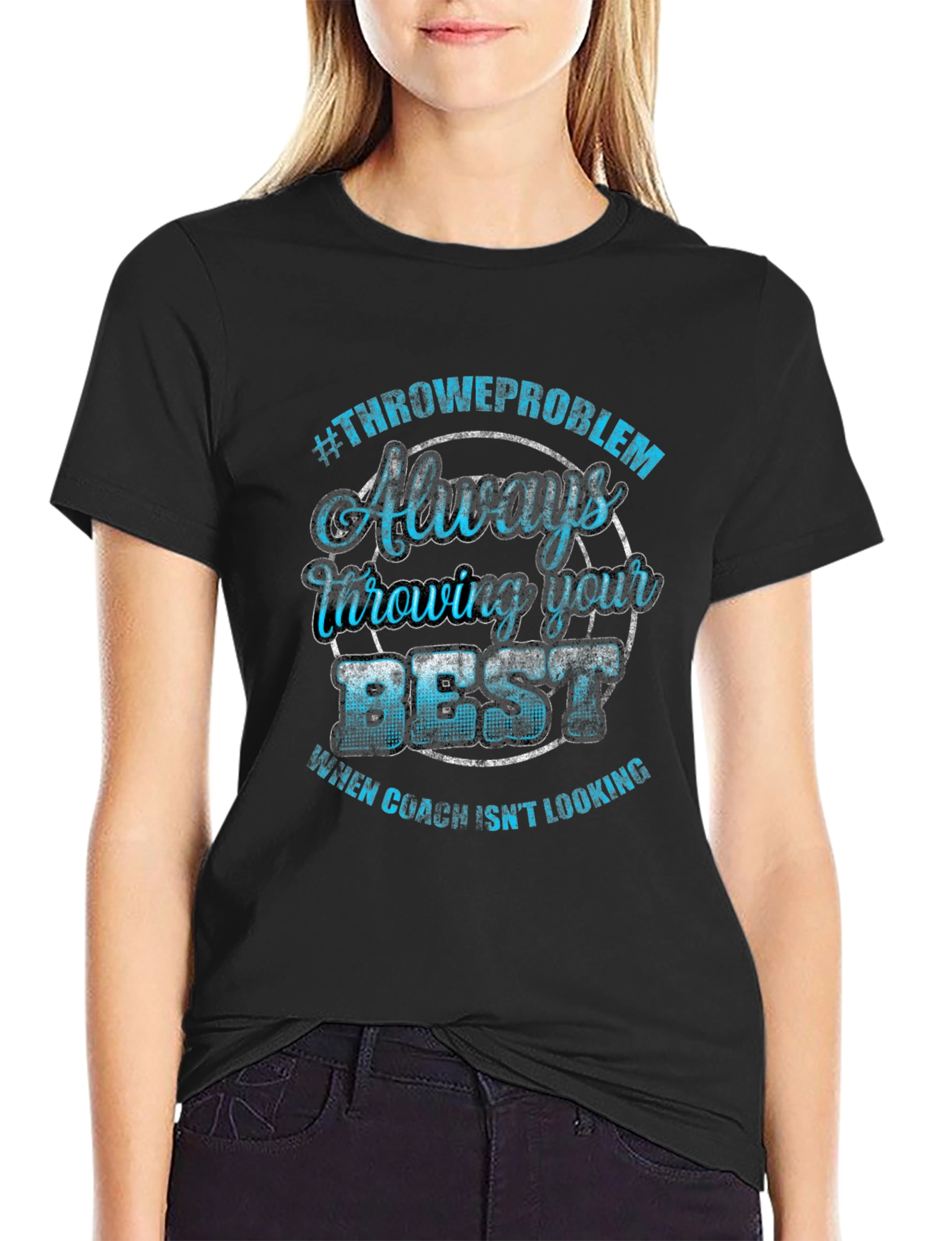 Throwing Best T-Shirt Funny Coach Tee