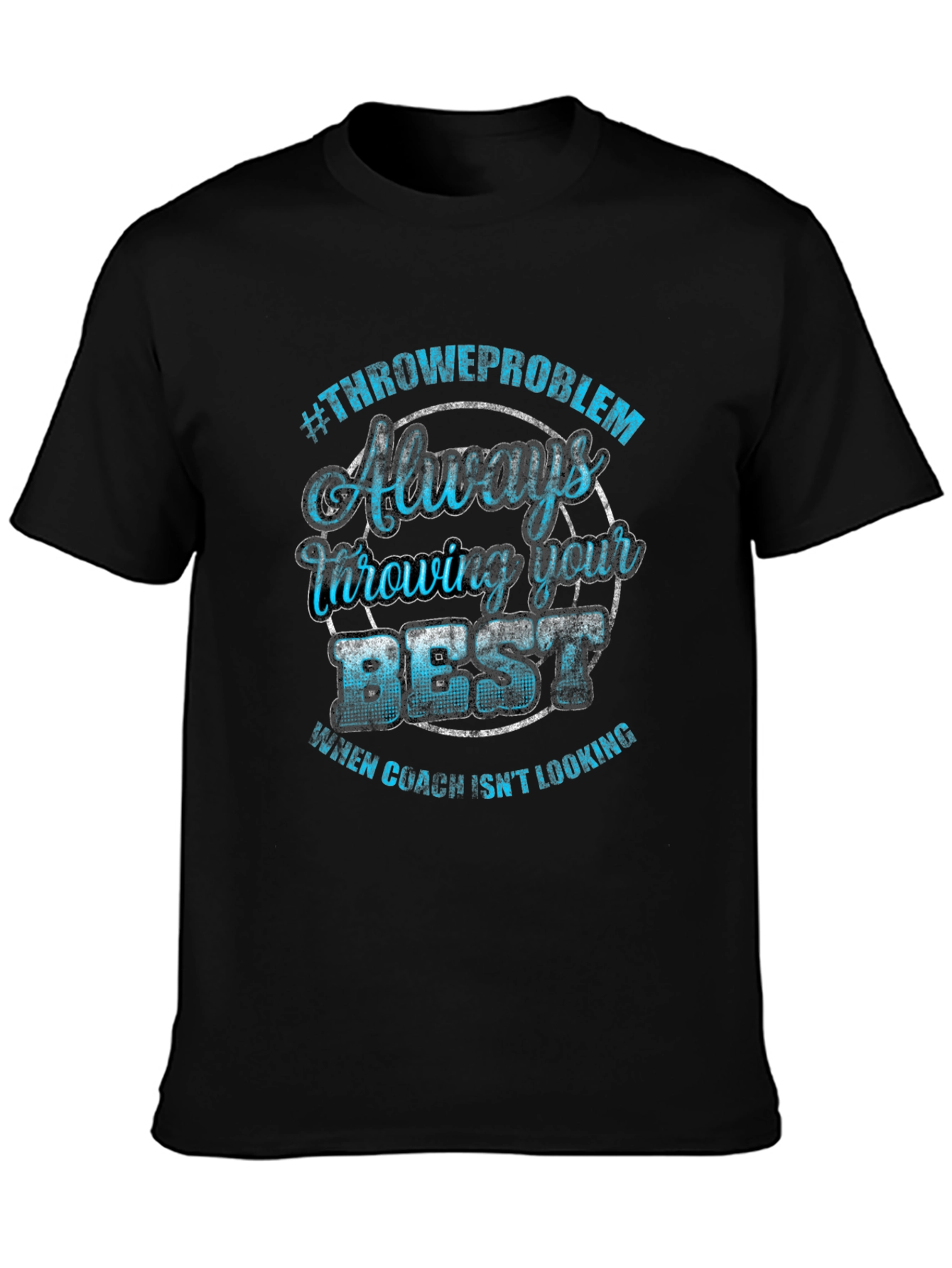 Throwing Best T-Shirt Funny Coach Tee