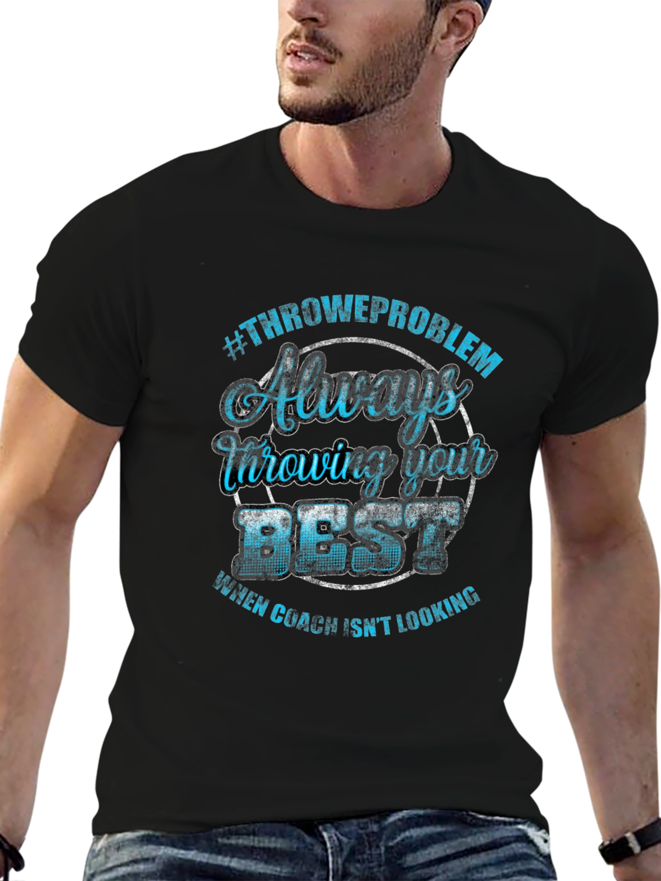 Throwing Best T-Shirt Funny Coach Tee