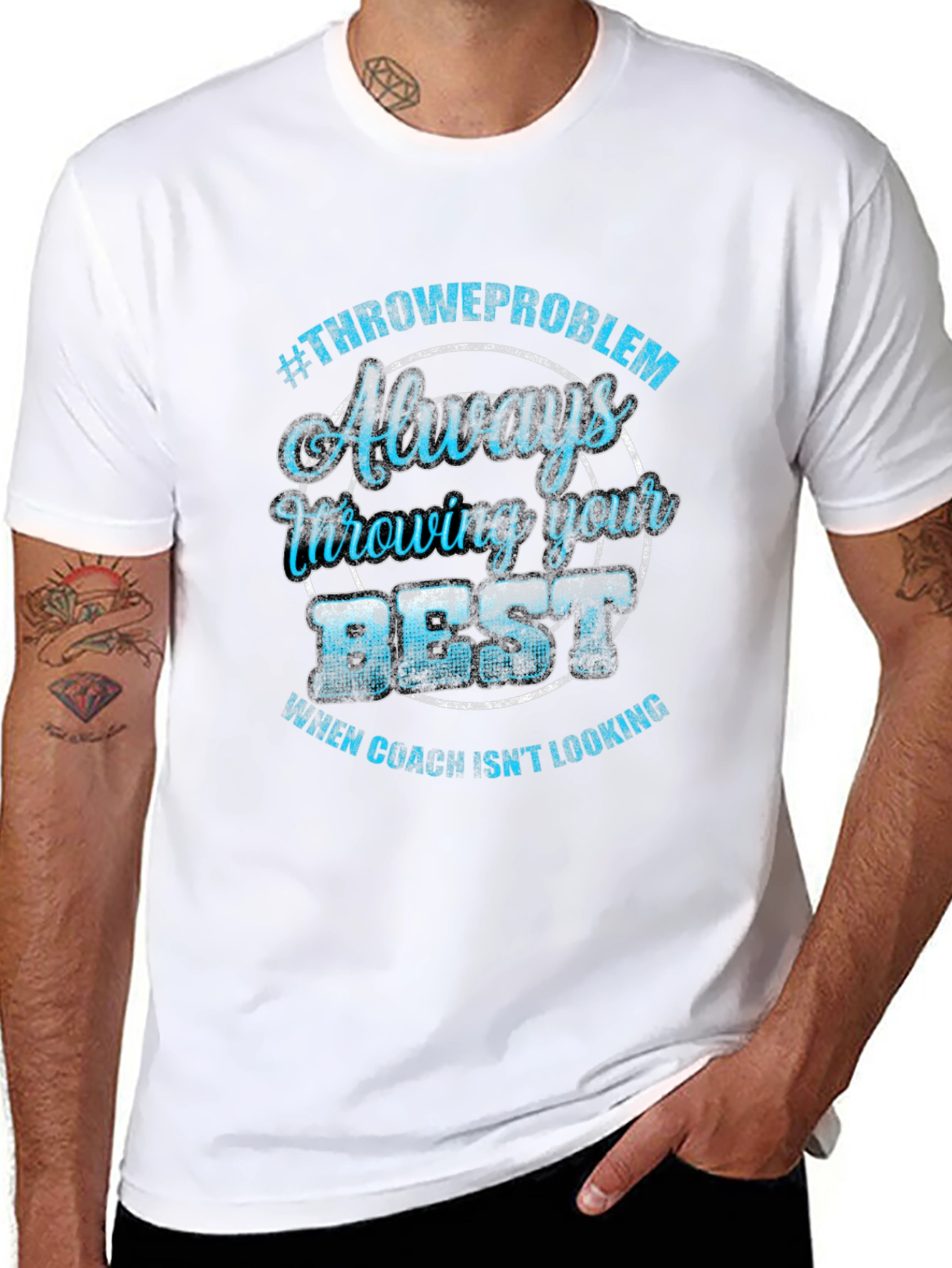 Throwing Best T-Shirt Funny Coach Tee