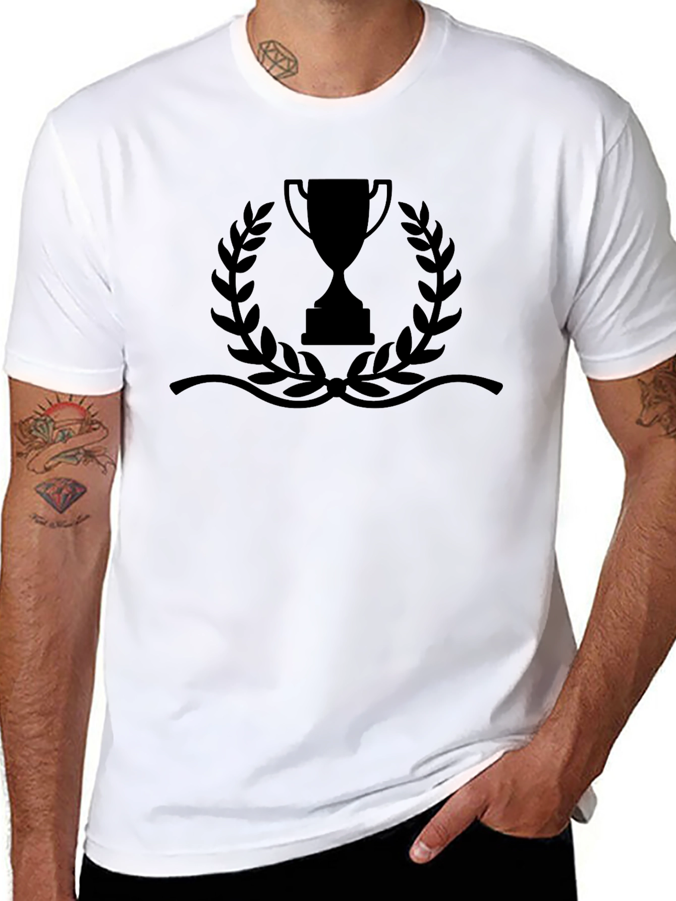 Black Trophy Graphic Tee - Winners Style