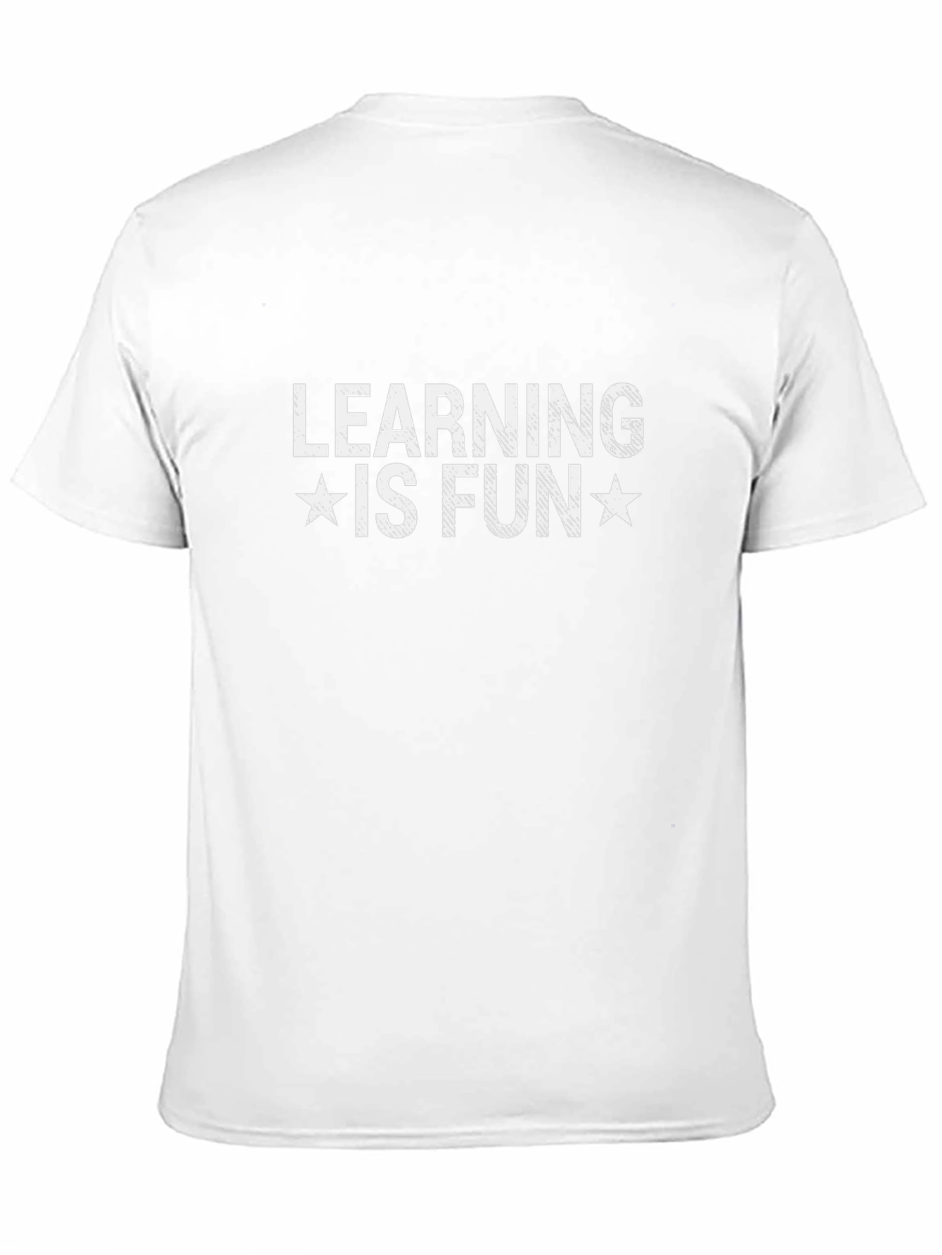 Learning is Fun Black Graphic Tee