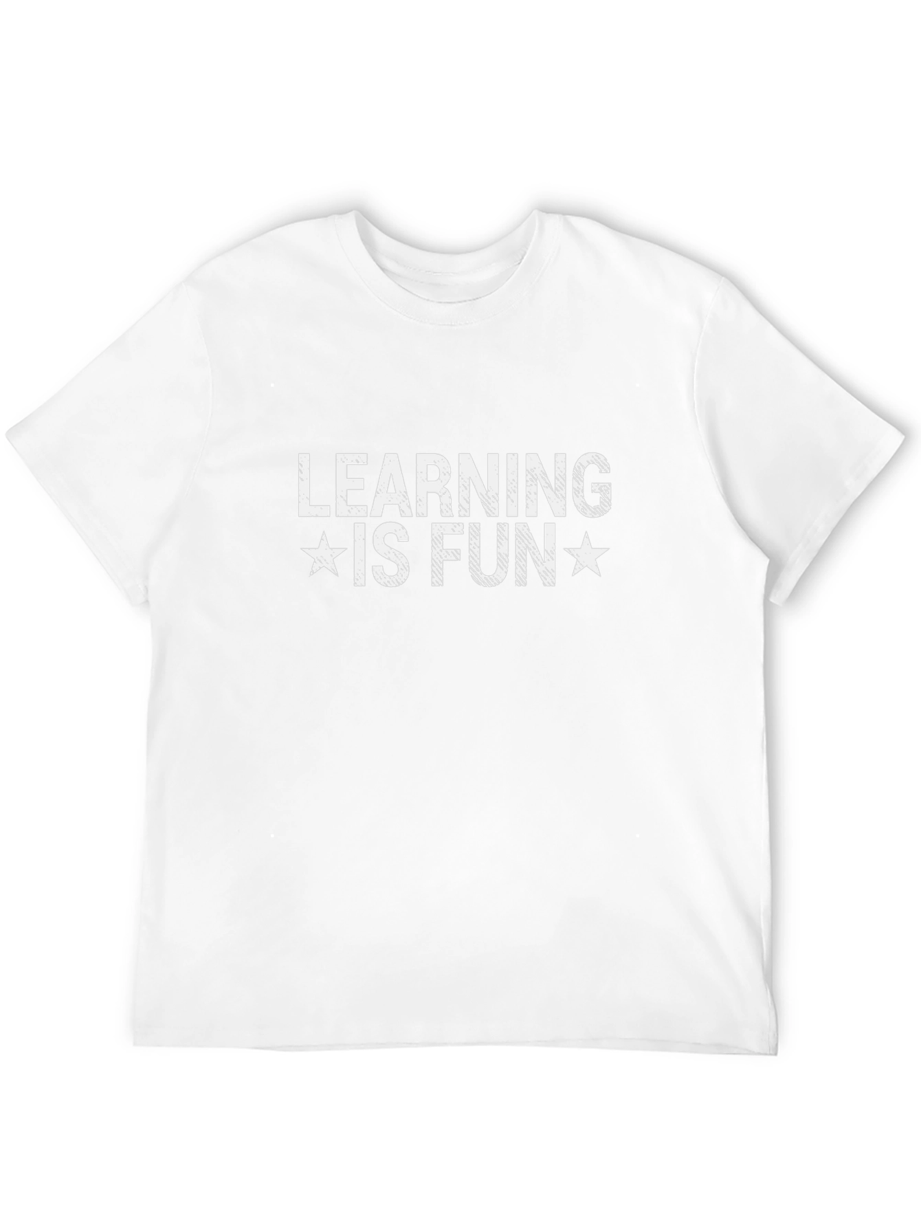 Learning is Fun Black Graphic Tee