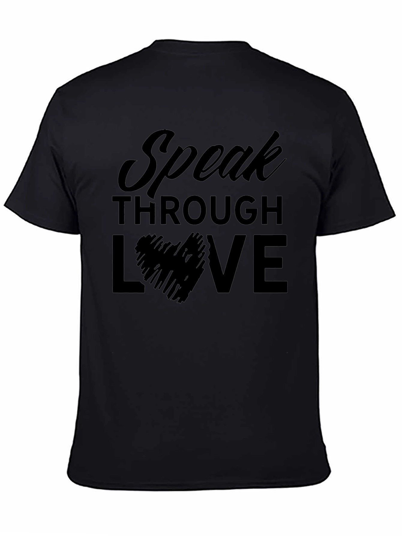 Speak Through Love Graphic T-Shirt - Stylish Mens Tee