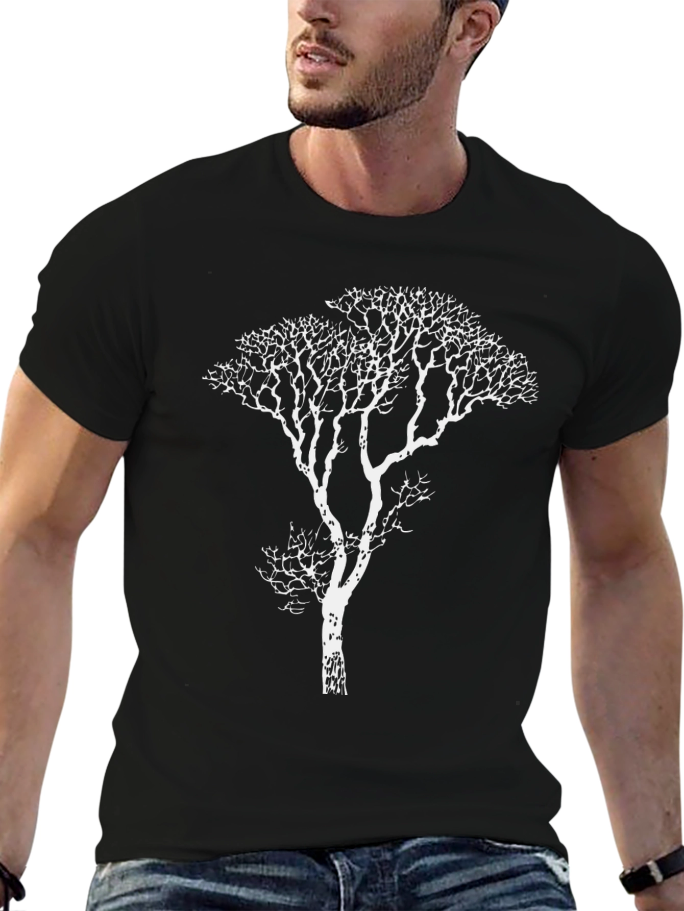 Nature Inspired Tree Graphic T-Shirt