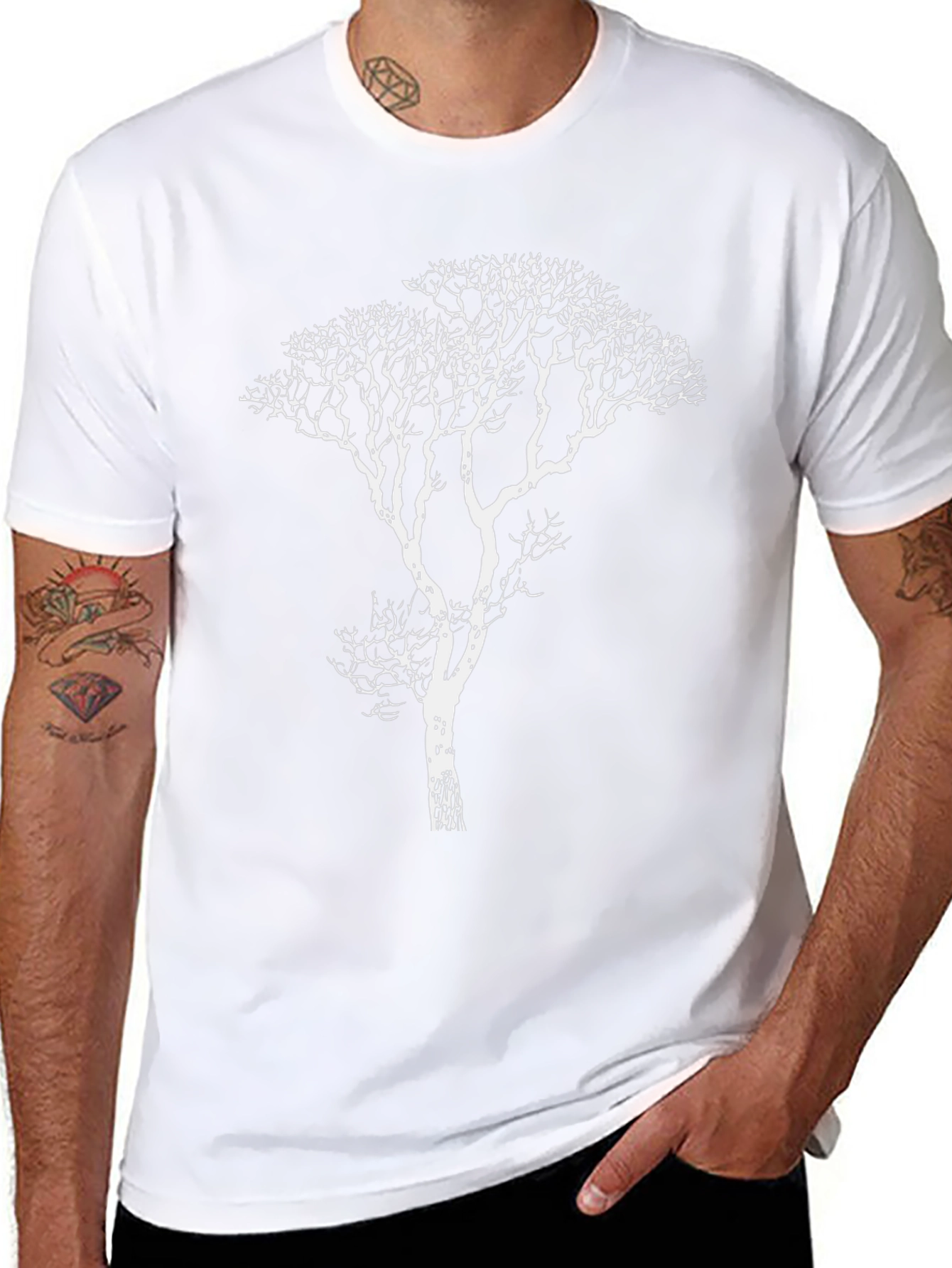 Nature Inspired Tree Graphic T-Shirt