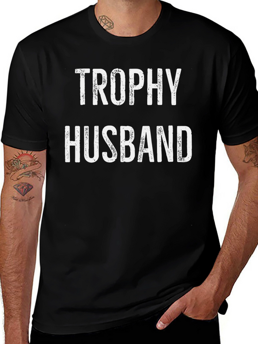 Trophy Husband Graphic Tee - Mens Novelty T-Shirt