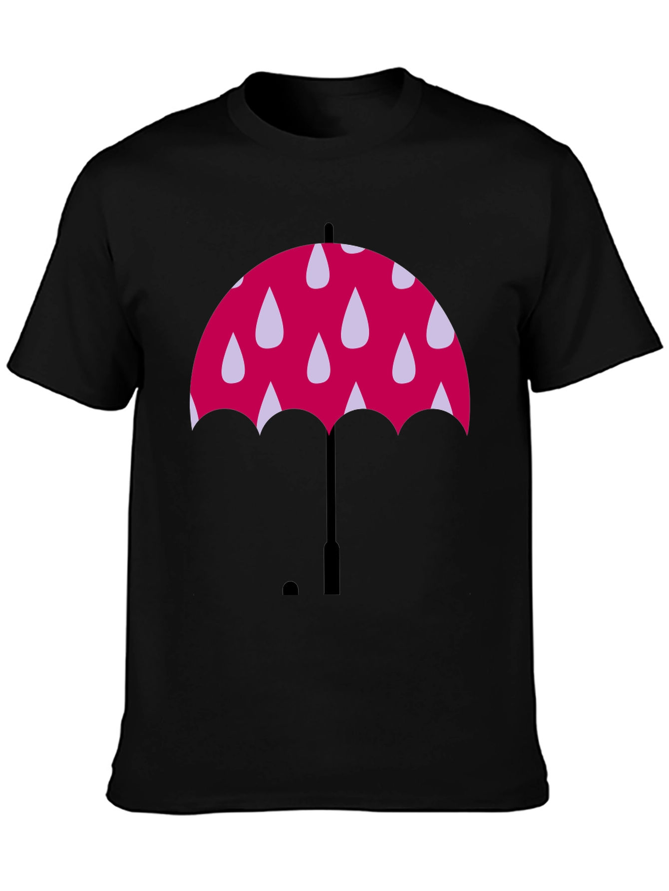 Umbrella Graphic Black T-Shirt