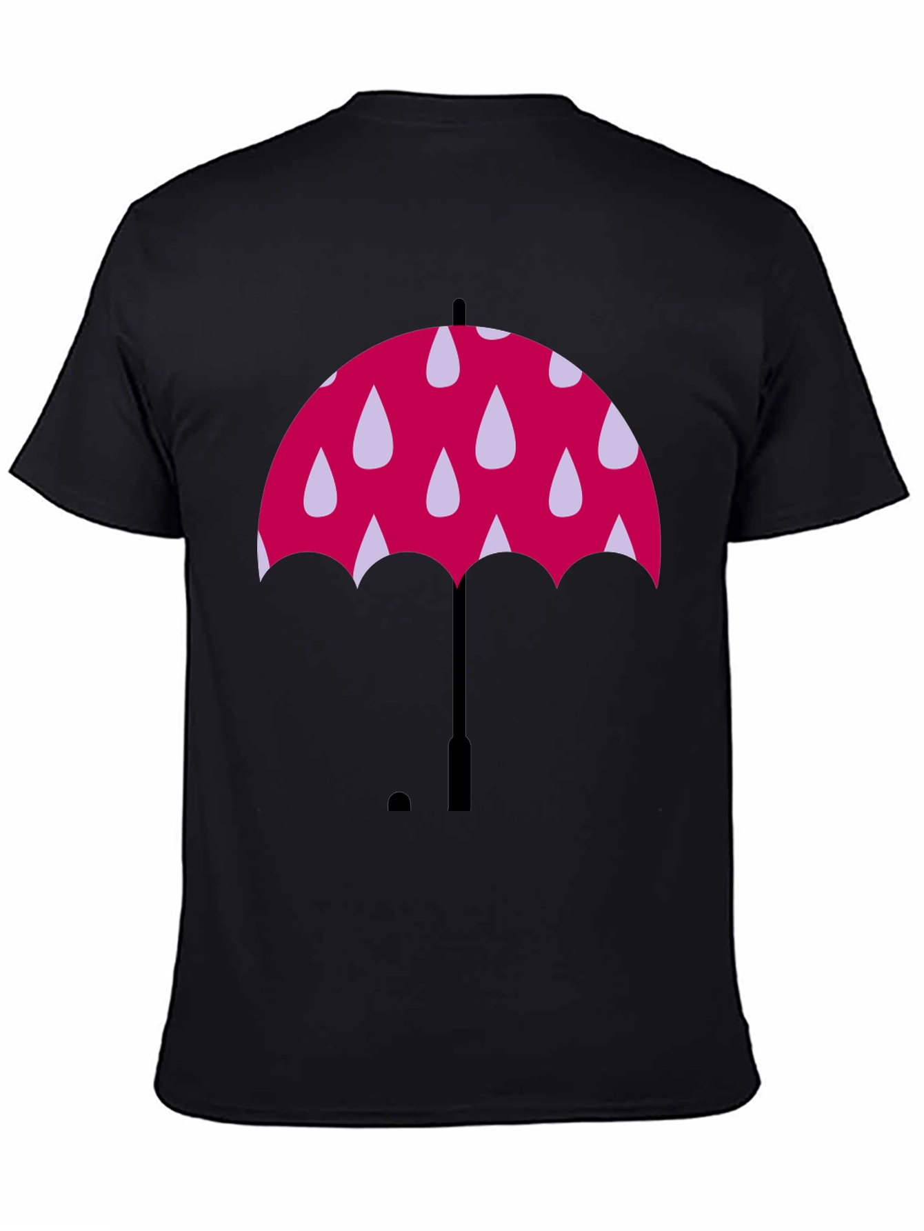 Umbrella Graphic Black T-Shirt