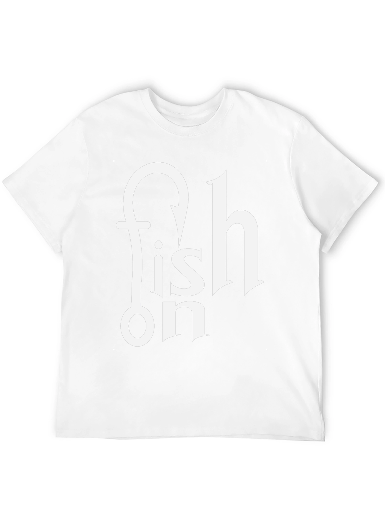 Fish On T-Shirt - Fishing Hook Graphic Tee