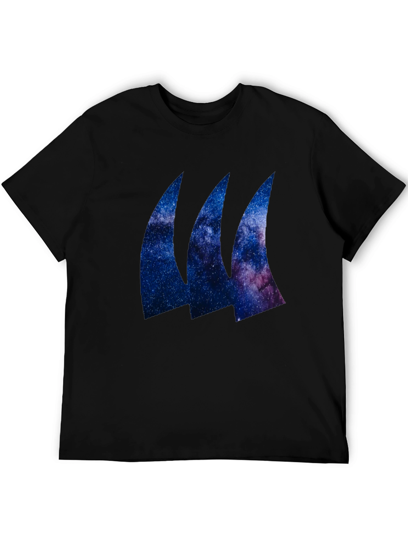 Galaxy Wave Tee - Black Stylish T-Shirt