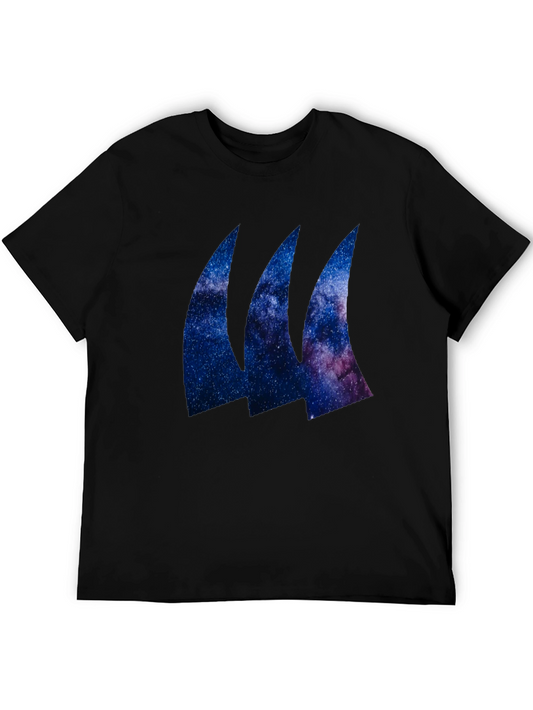 Galaxy Wave Tee - Black Stylish T-Shirt