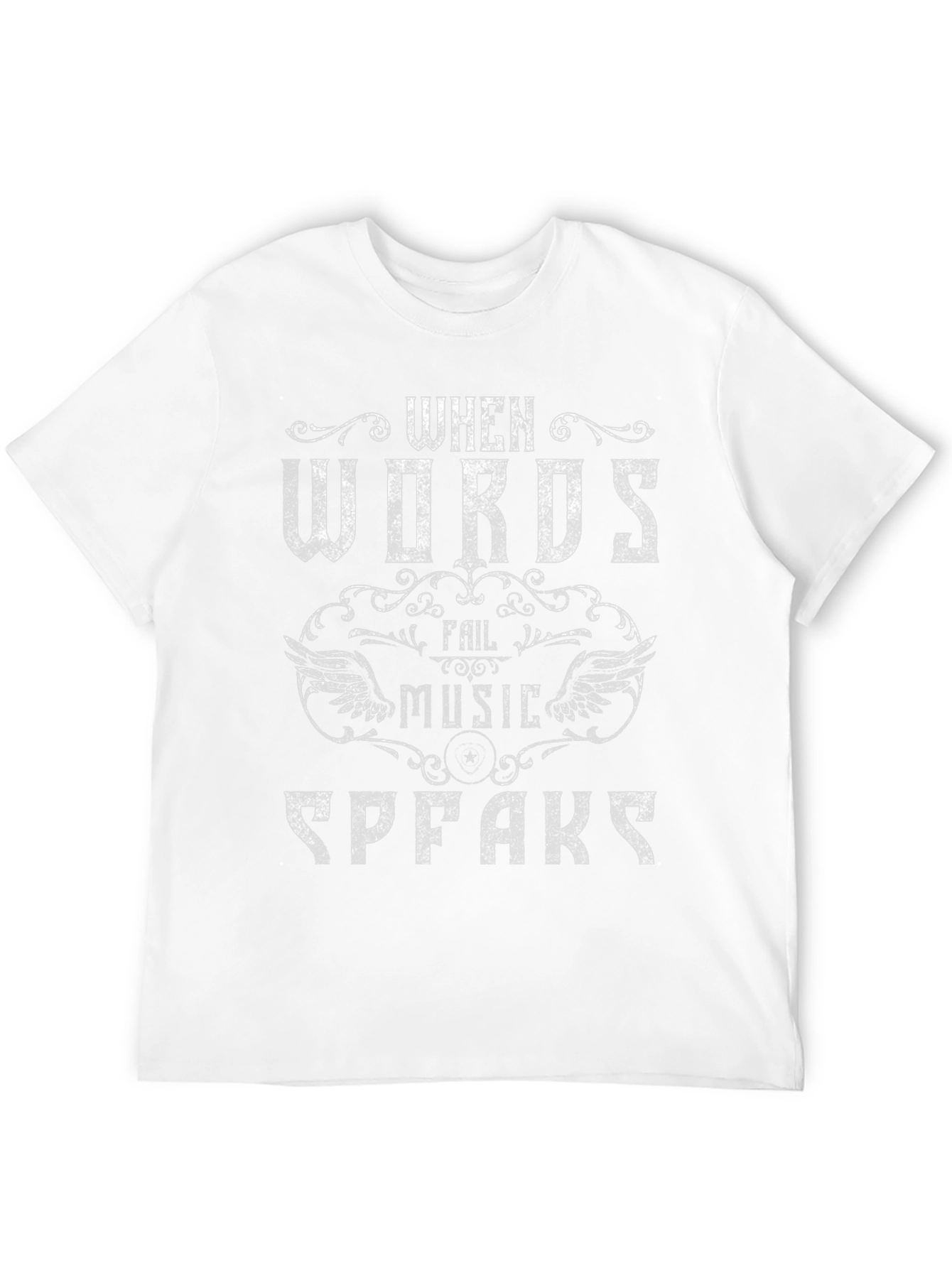 When Words Fail Music Speaks Graphic Tee