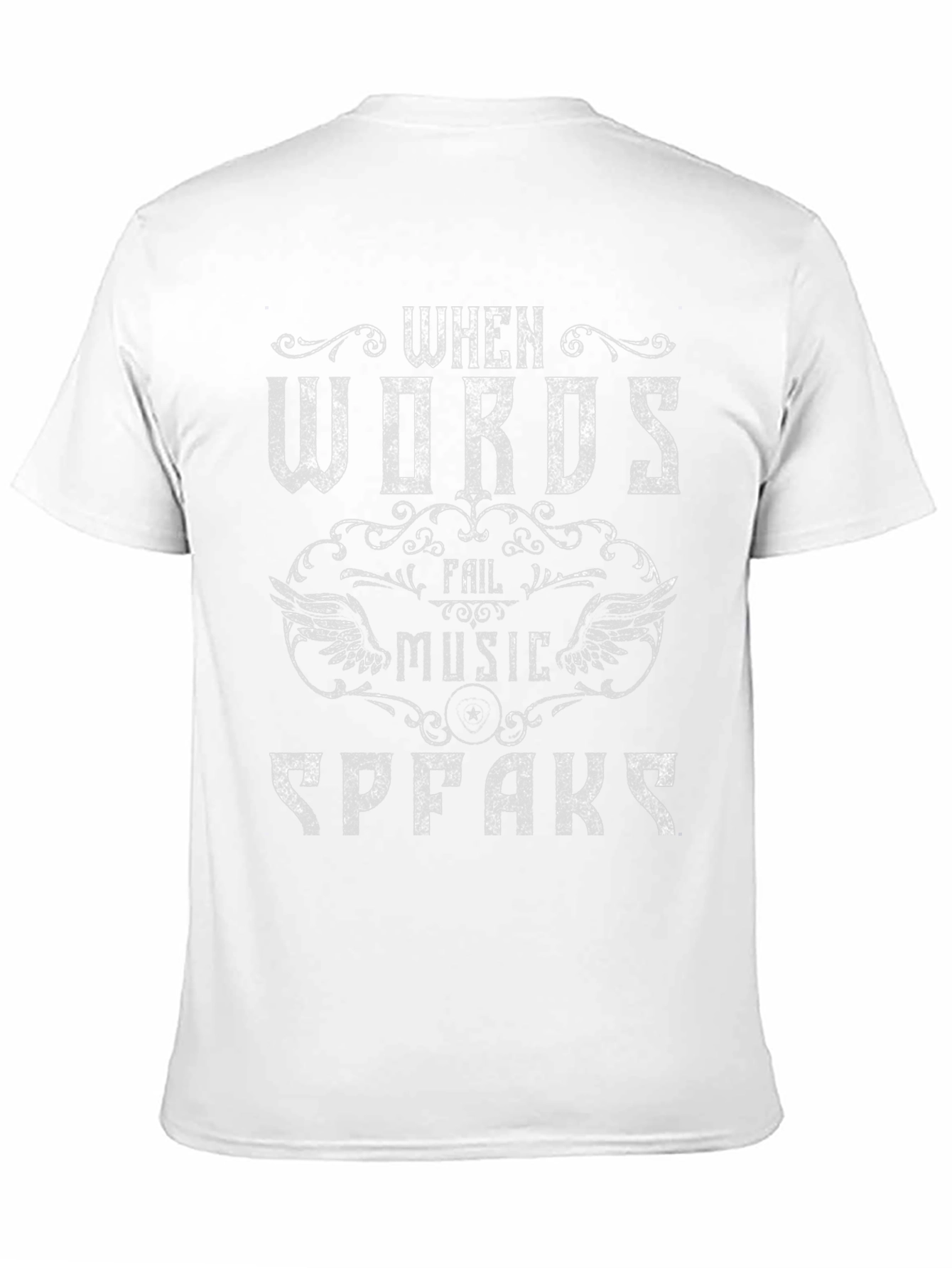 When Words Fail Music Speaks Graphic Tee