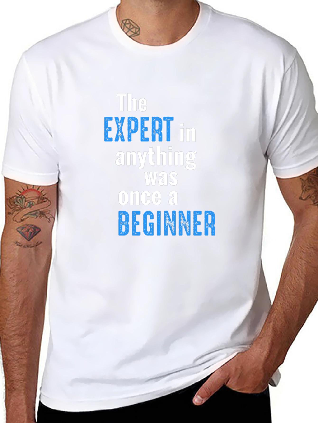 Expert Beginner T-Shirt - Motivational Quote Tee