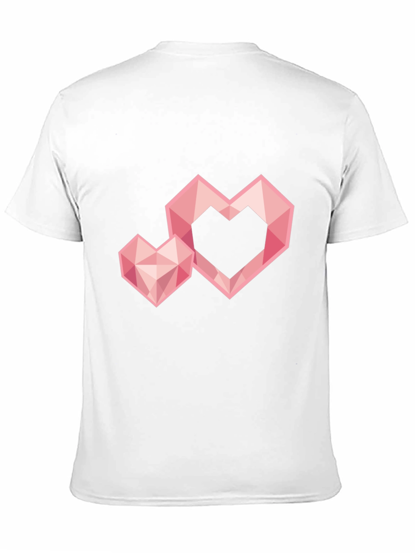 Geometric Heart Graphic Tee - Trendy Black T-Shirt