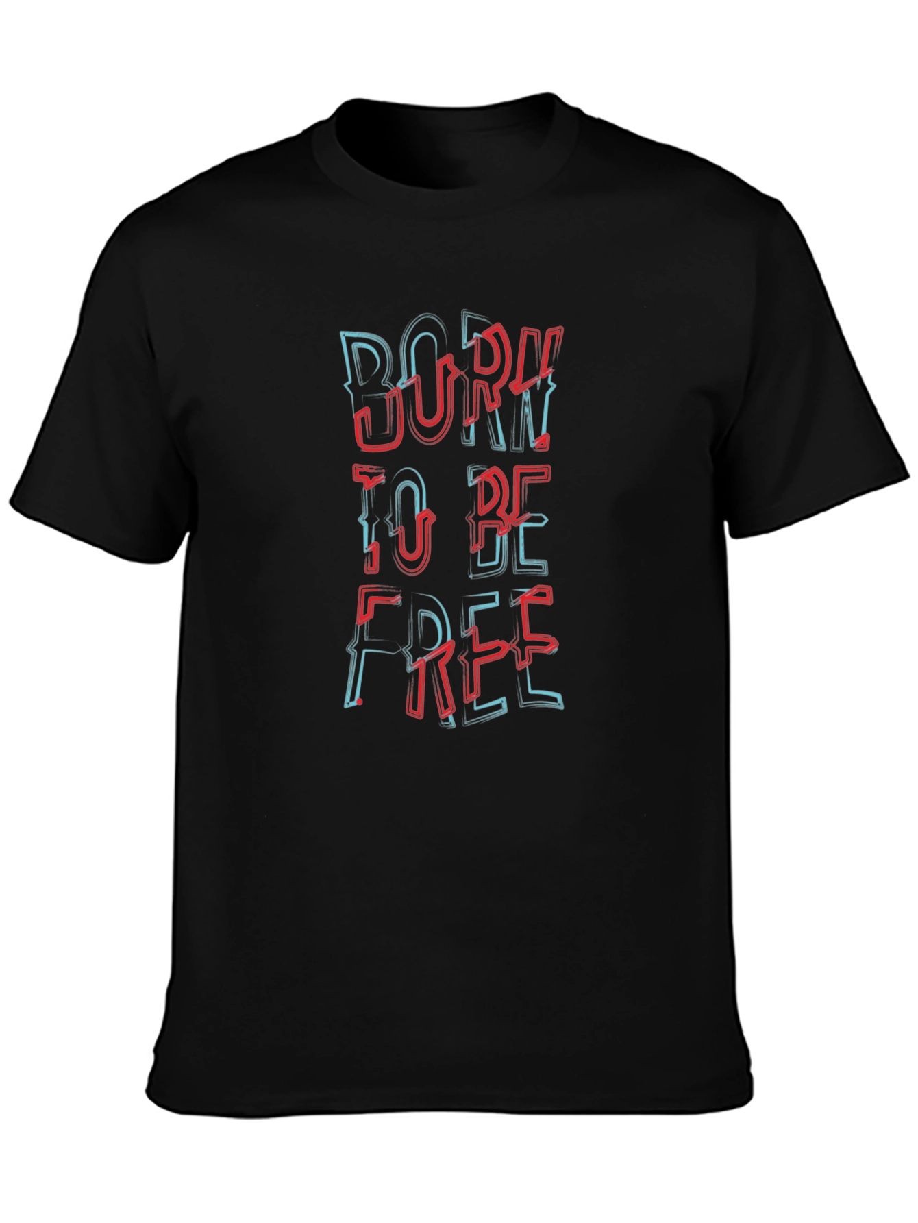 Born To Be Free Graphic Tee - Black