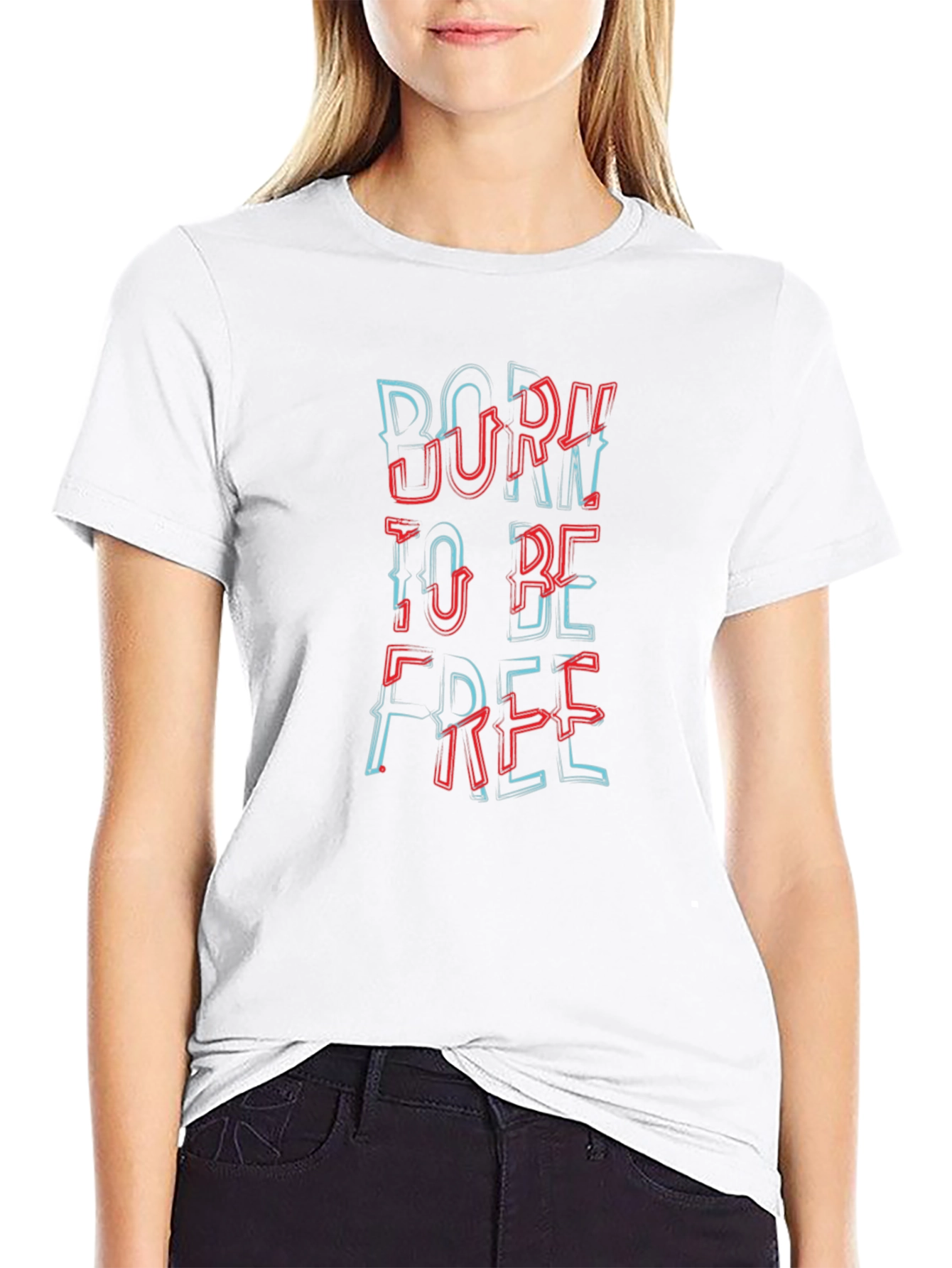 Born To Be Free Graphic Tee - Black