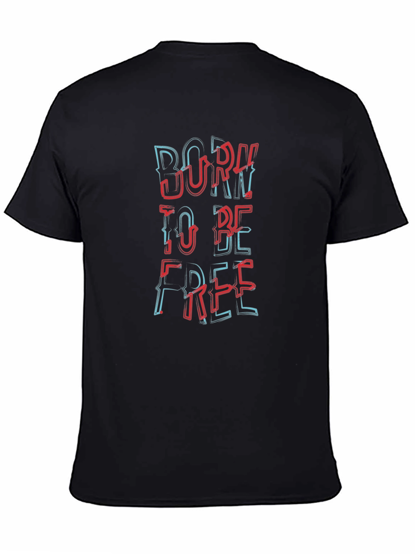 Born To Be Free Graphic Tee - Black