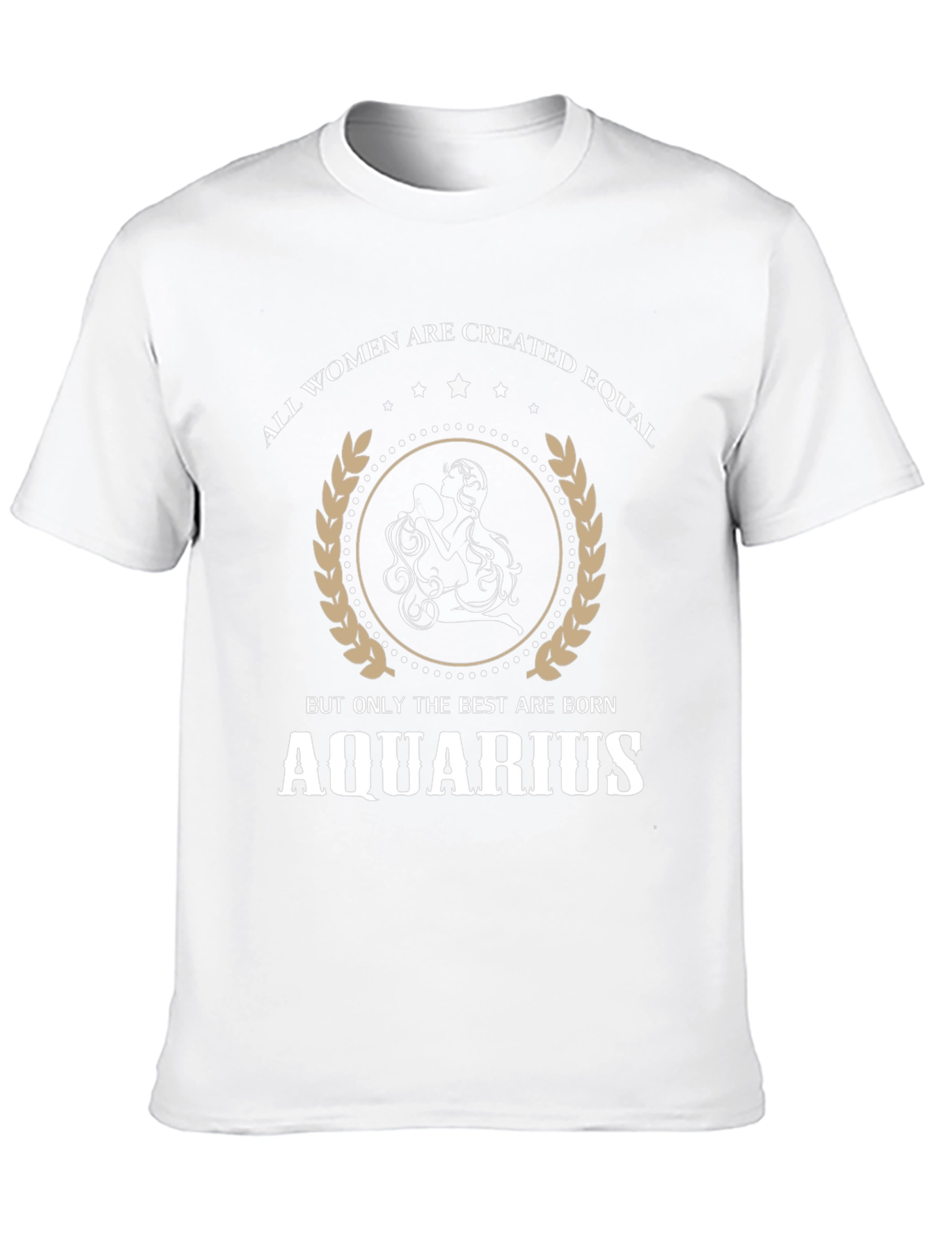 Aquarius Zodiac Womens Graphic Tee - Black