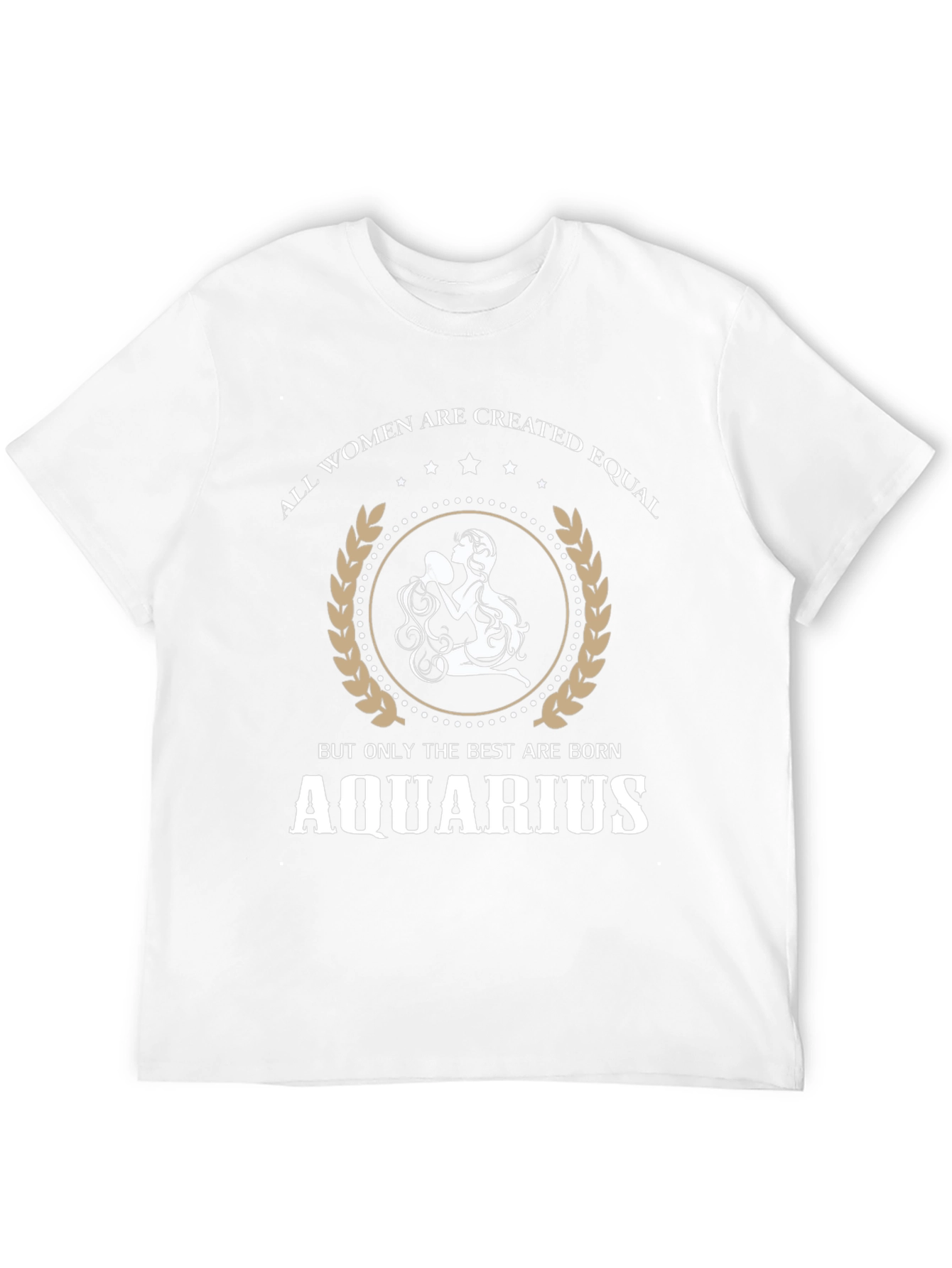 Aquarius Zodiac Womens Graphic Tee - Black