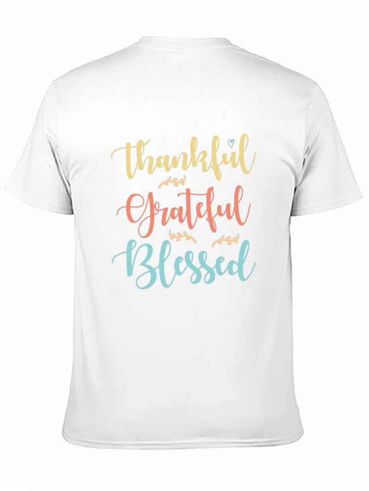 Thankful Grateful Blessed Graphic Tee